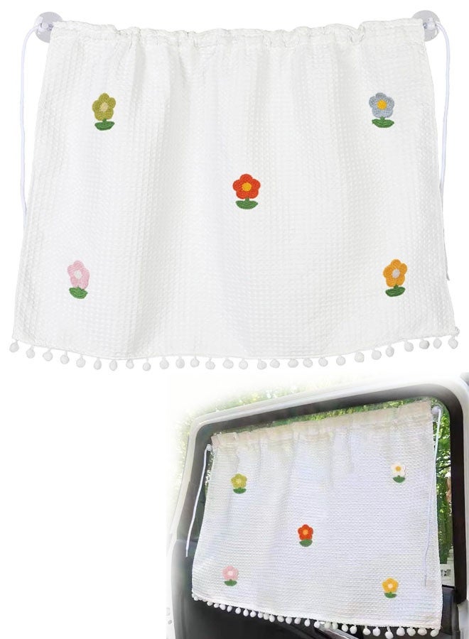 ستارة الخصوصية لنوافذ السيارة الجانبية للشمس للطفل - ظلال نافذة السيارة للحماية من الأشعة فوق البنفسجية مع كوب شفط للمقعد الخلفي - ظلال شاشة نوافذ للتخييم التلقائي لطيفة - Image 1